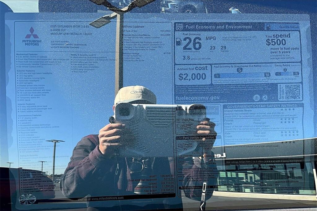 new 2025 Mitsubishi Outlander Sport car, priced at $23,998