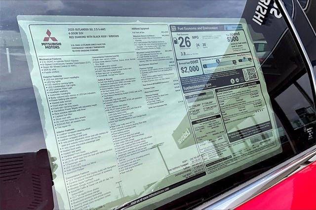 new 2025 Mitsubishi Outlander car