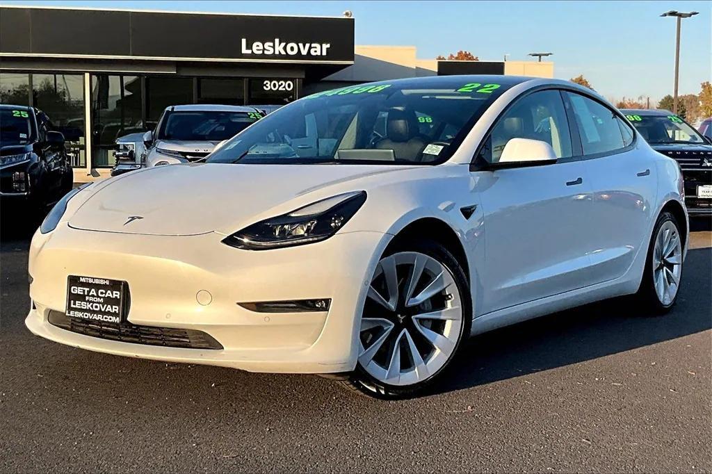 used 2022 Tesla Model 3 car, priced at $24,998