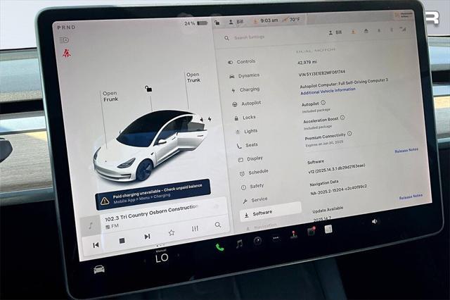 used 2021 Tesla Model 3 car, priced at $25,998