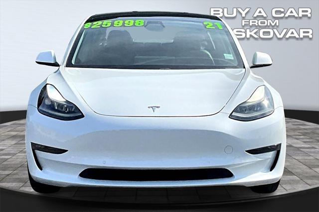 used 2021 Tesla Model 3 car, priced at $25,998