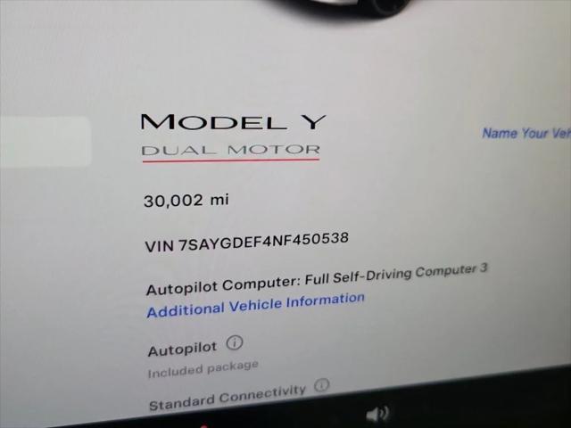 used 2022 Tesla Model Y car, priced at $32,998