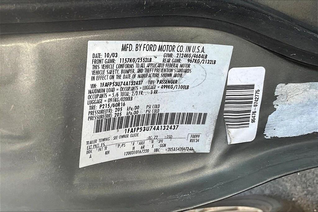 used 2004 Ford Taurus car, priced at $500