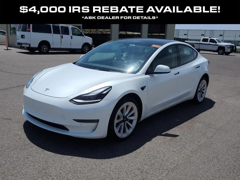 used 2022 Tesla Model 3 car, priced at $22,998