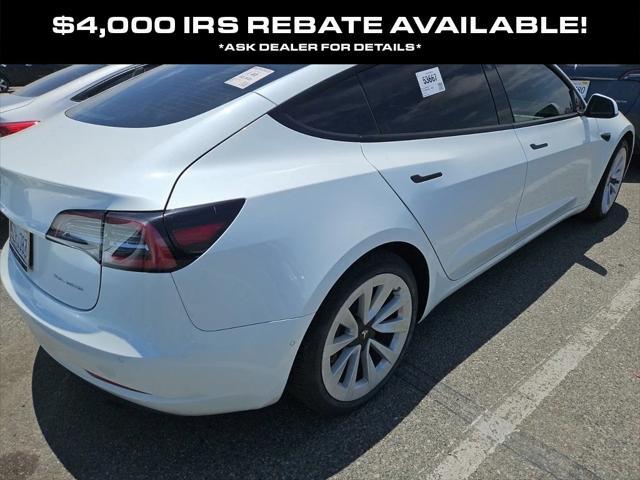 used 2022 Tesla Model 3 car, priced at $22,998
