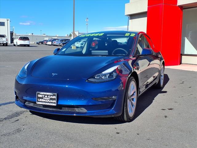 used 2022 Tesla Model 3 car, priced at $28,998