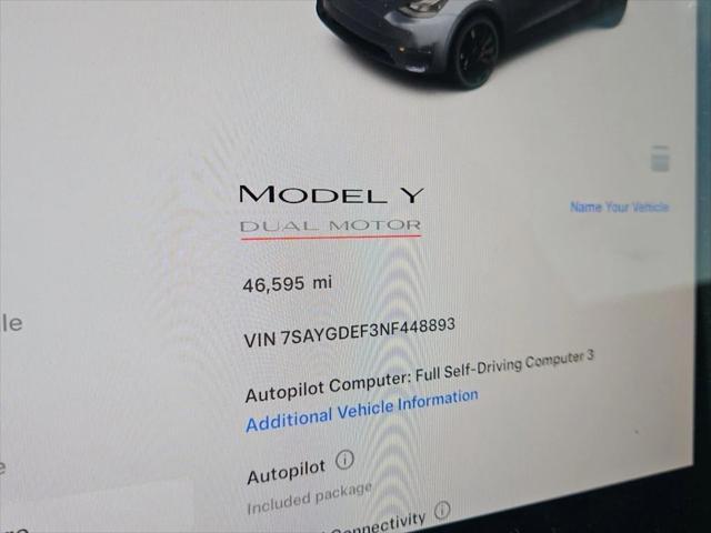 used 2022 Tesla Model Y car, priced at $30,998