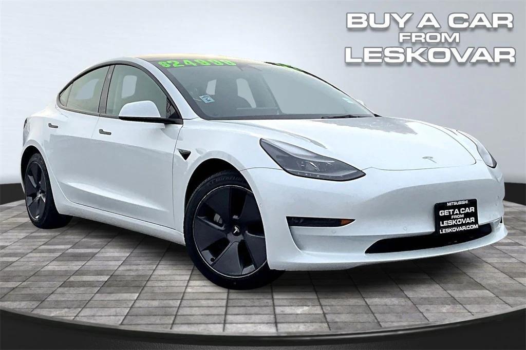 used 2022 Tesla Model 3 car, priced at $21,998