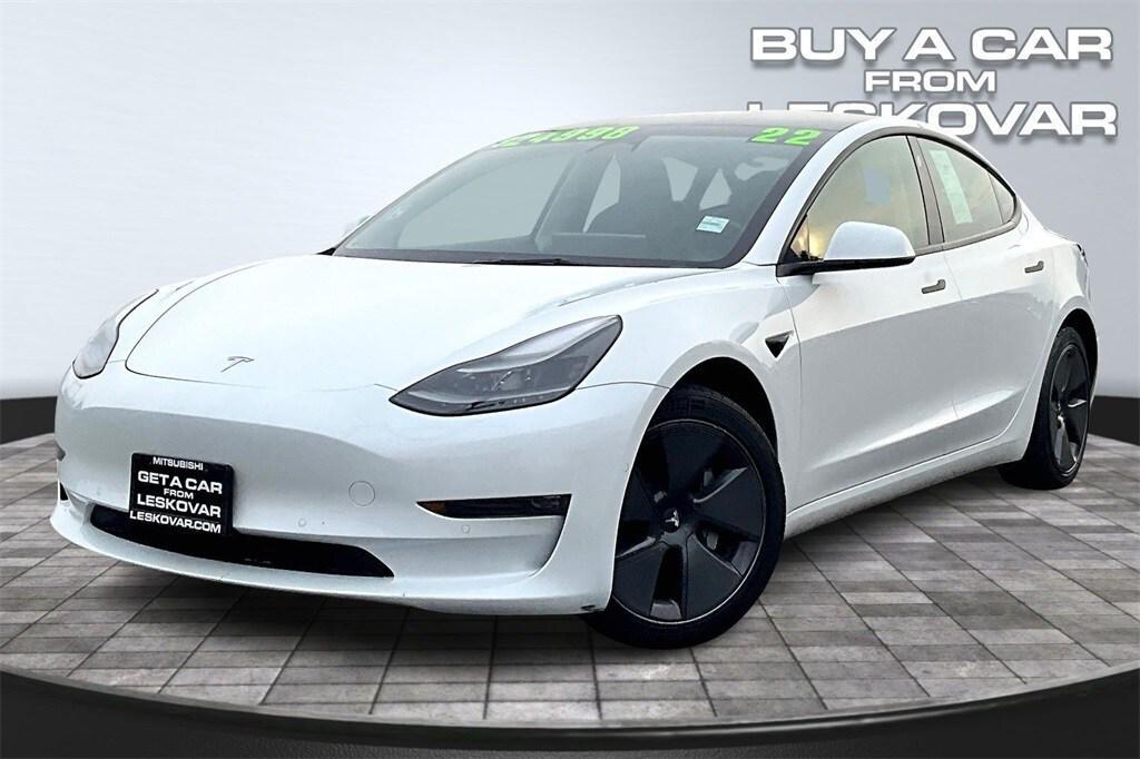used 2022 Tesla Model 3 car, priced at $21,998