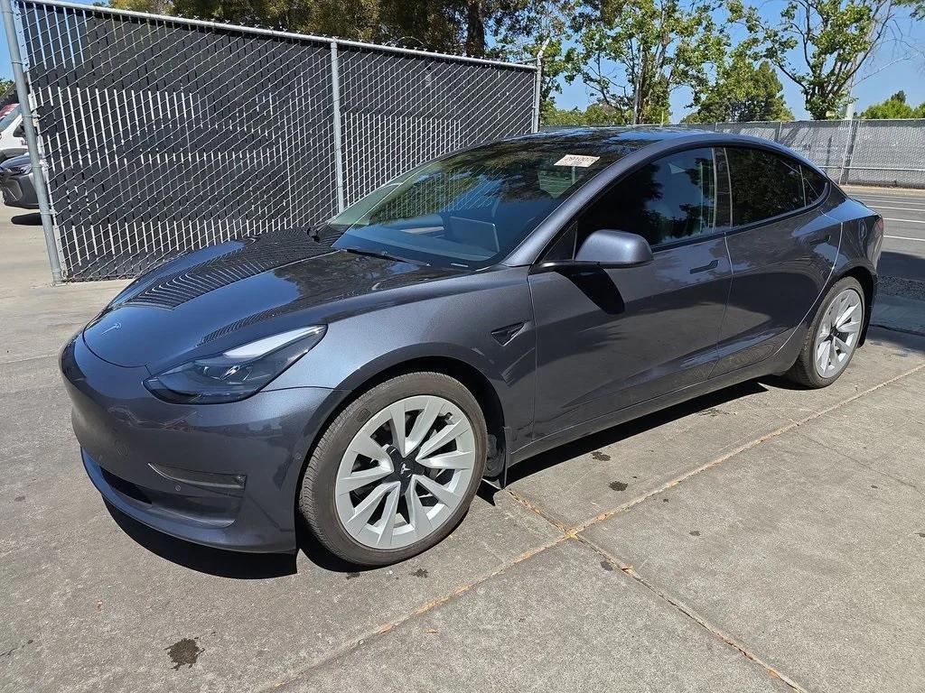 used 2022 Tesla Model 3 car, priced at $27,998
