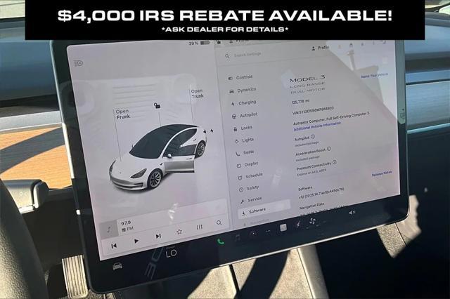 used 2021 Tesla Model 3 car, priced at $21,998