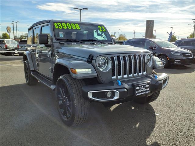 used 2023 Jeep Wrangler 4xe car, priced at $31,998