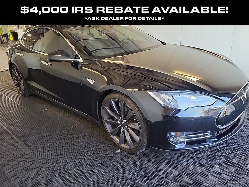 used 2015 Tesla Model S car, priced at $21,998