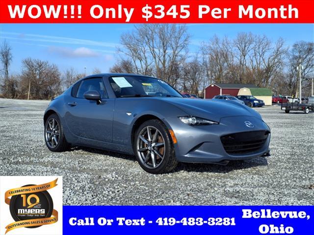 used 2021 Mazda MX-5 Miata RF car, priced at $20,000