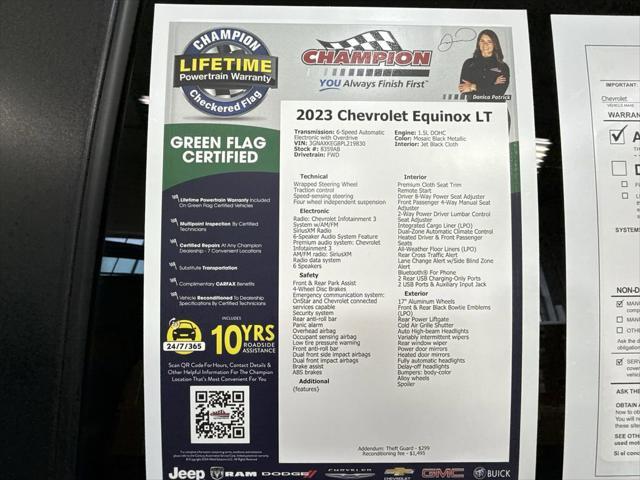 used 2023 Chevrolet Equinox car, priced at $20,356