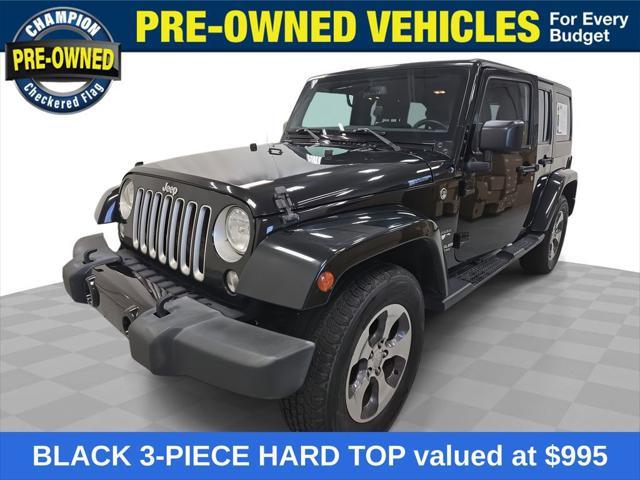 used 2016 Jeep Wrangler Unlimited car, priced at $13,089