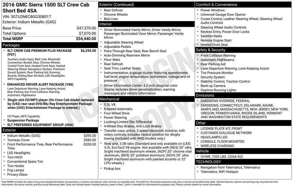 used 2016 GMC Sierra 1500 car, priced at $23,153
