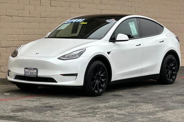 used 2021 Tesla Model Y car, priced at $27,491