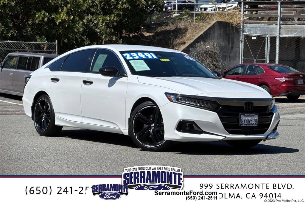used 2021 Honda Accord car, priced at $23,491