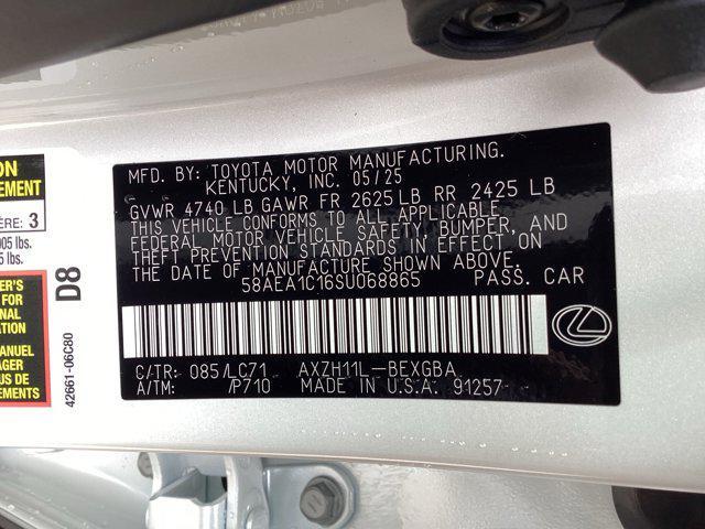 new 2025 Lexus ES 300h car, priced at $50,854