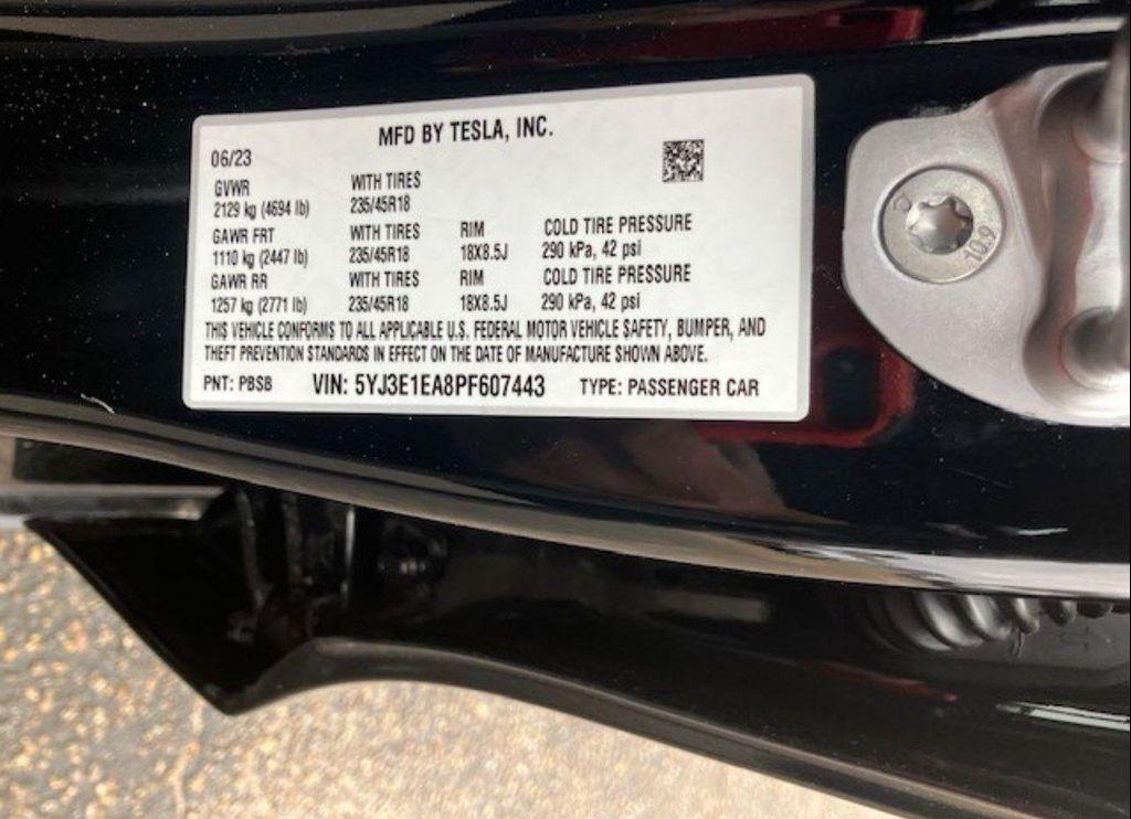 used 2023 Tesla Model 3 car, priced at $39,950