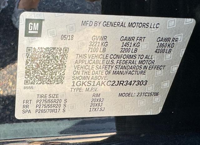 used 2018 GMC Yukon car, priced at $45,950