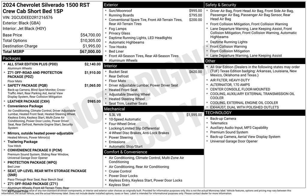 used 2024 Chevrolet Silverado 1500 car, priced at $44,500