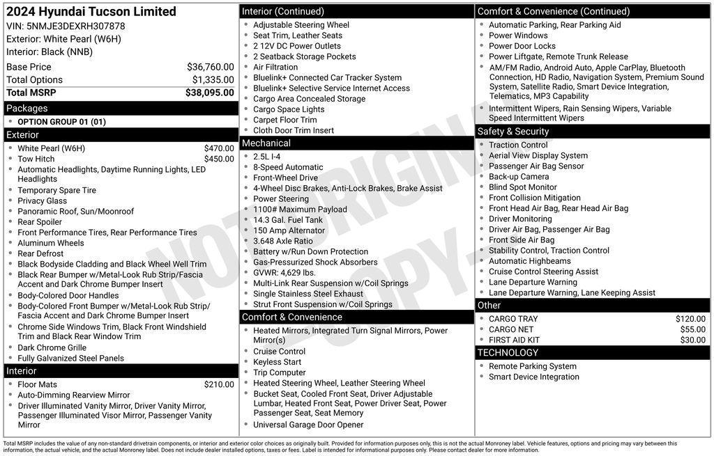 used 2024 Hyundai Tucson car, priced at $26,400