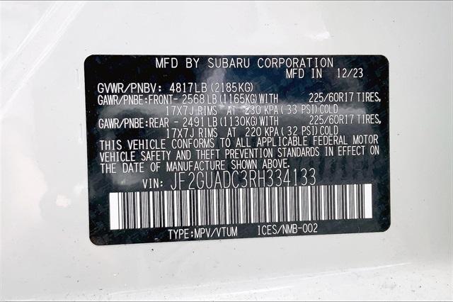 new 2024 Subaru Crosstrek car, priced at $30,331