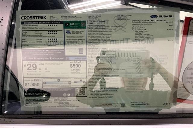 new 2024 Subaru Crosstrek car, priced at $32,986
