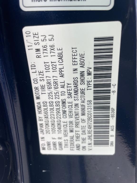 used 2011 Honda CR-V car, priced at $10,800