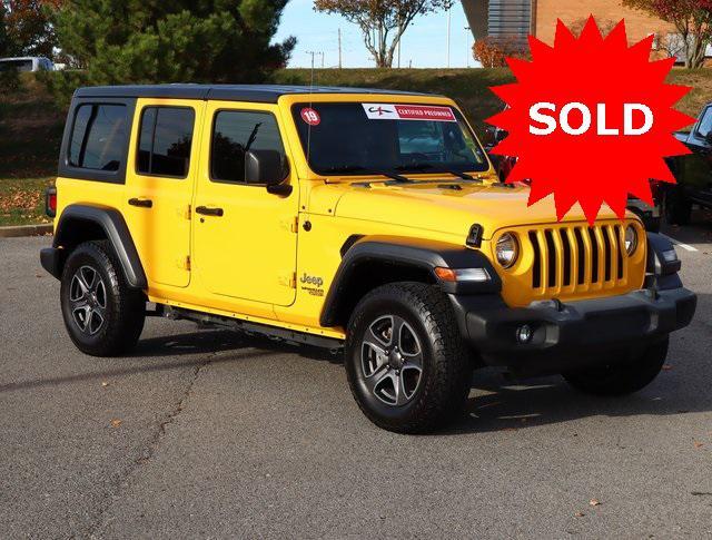 used 2019 Jeep Wrangler Unlimited car, priced at $24,331