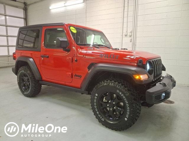 used 2021 Jeep Wrangler car, priced at $30,600