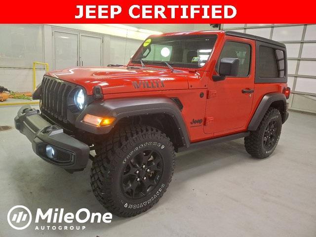 used 2021 Jeep Wrangler car, priced at $30,600