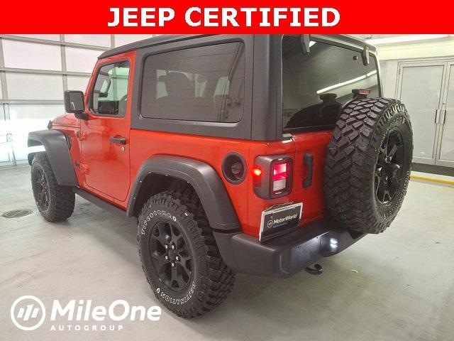 used 2021 Jeep Wrangler car, priced at $30,600