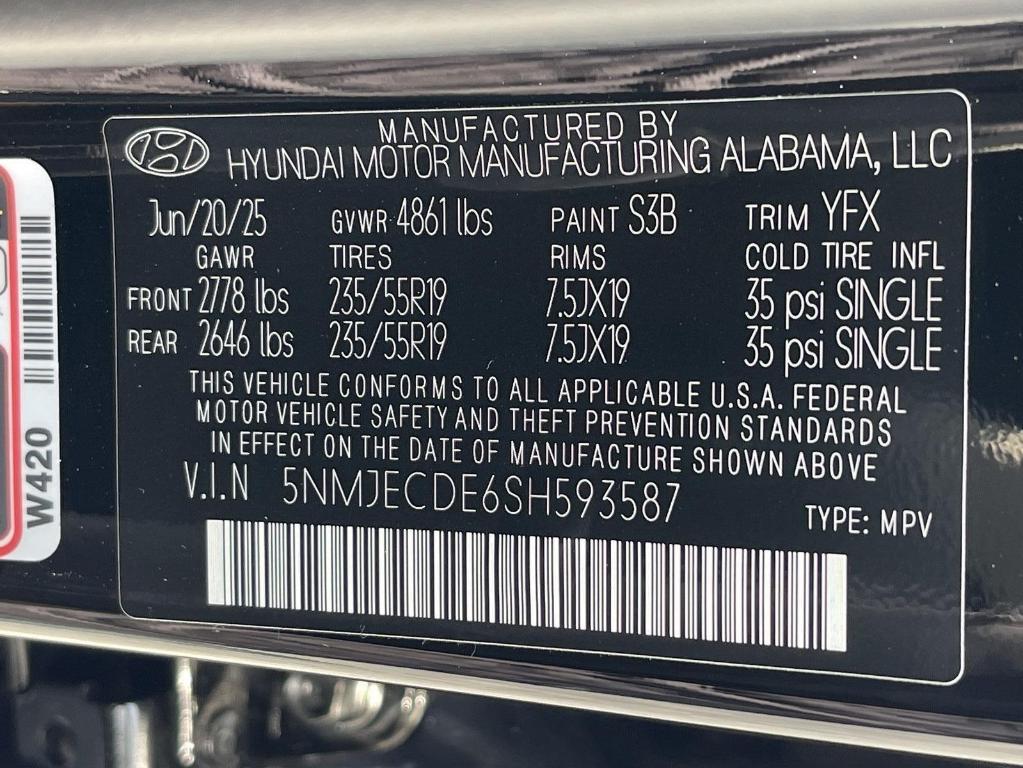 new 2025 Hyundai Tucson car, priced at $41,301