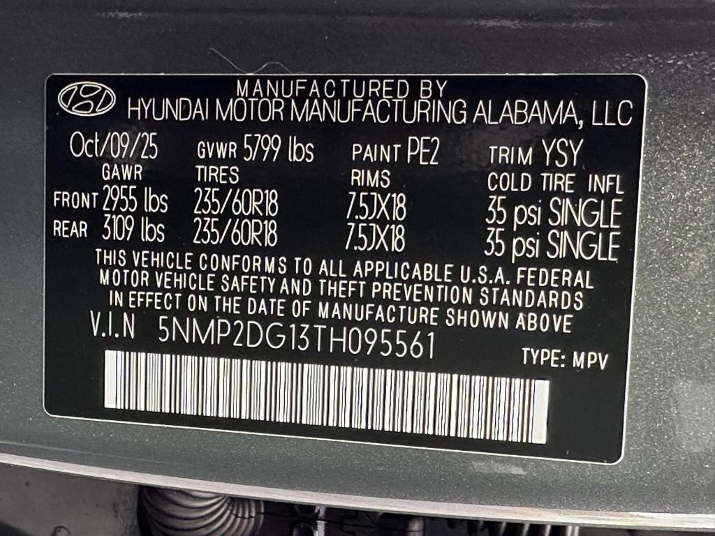 new 2026 Hyundai SANTA FE HEV car, priced at $41,860