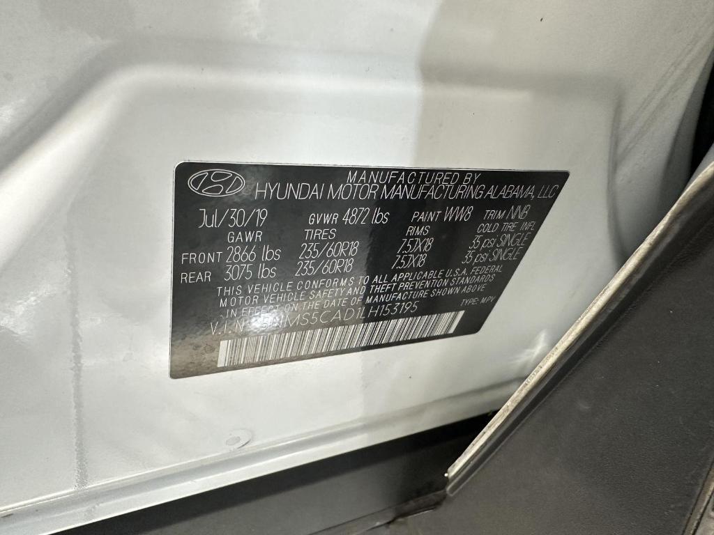 used 2020 Hyundai Santa Fe car, priced at $16,295