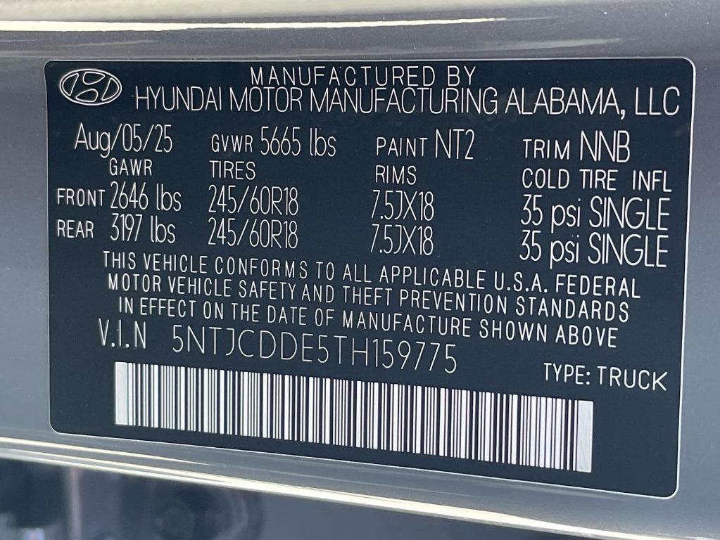 new 2026 Hyundai SANTA CRUZ car, priced at $37,259