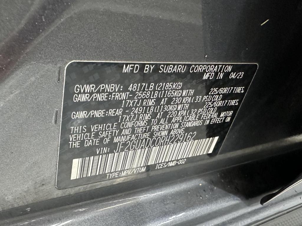 used 2024 Subaru Crosstrek car, priced at $24,795