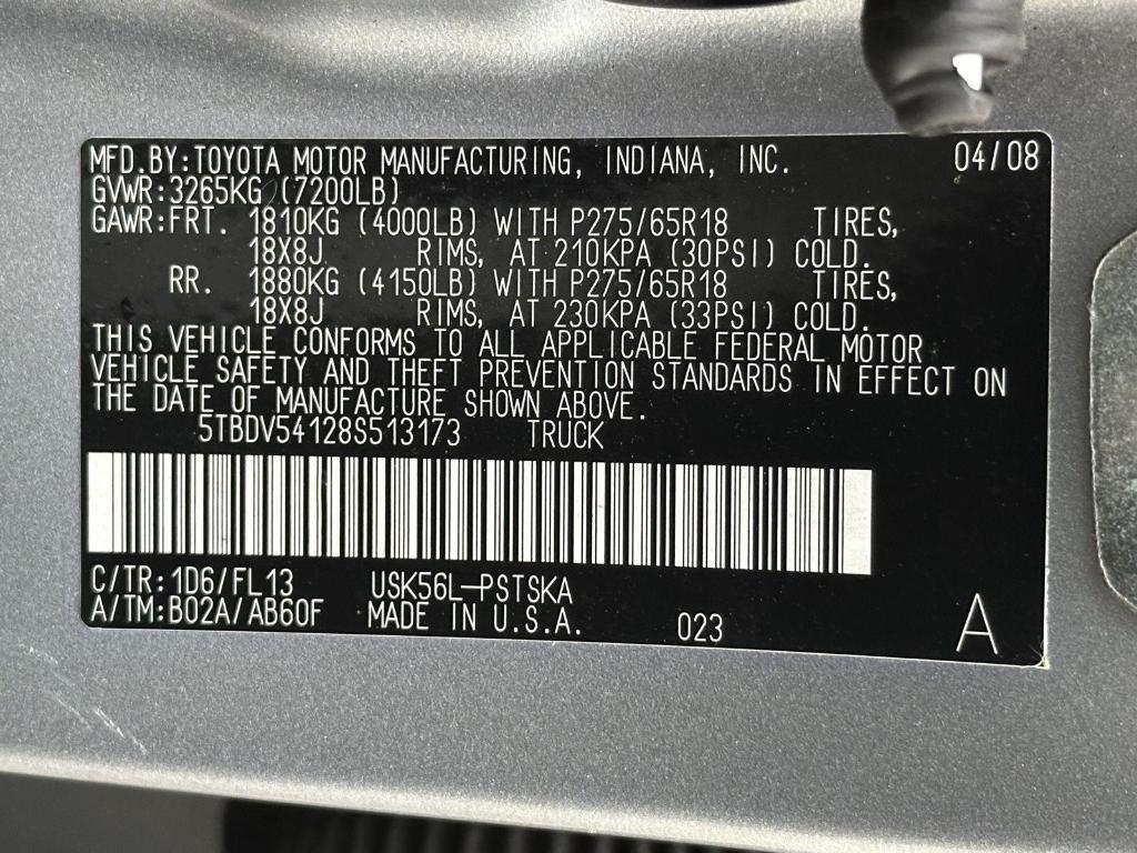 used 2008 Toyota Tundra car, priced at $12,995