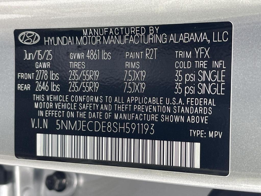 new 2025 Hyundai Tucson car, priced at $40,945