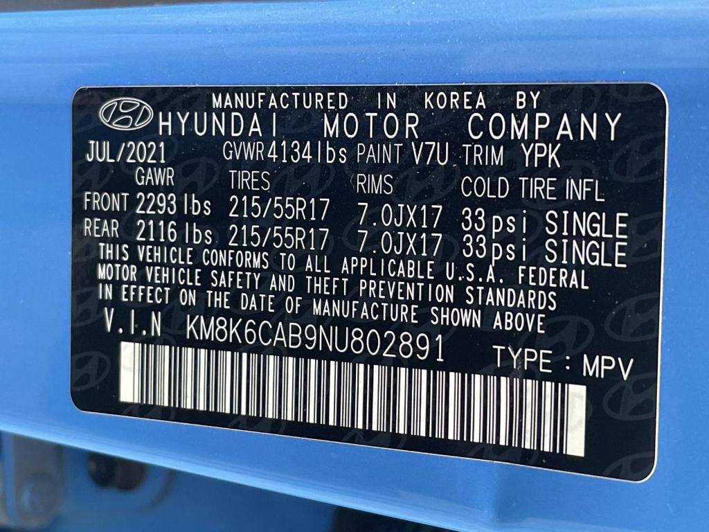 used 2022 Hyundai Kona car, priced at $19,595