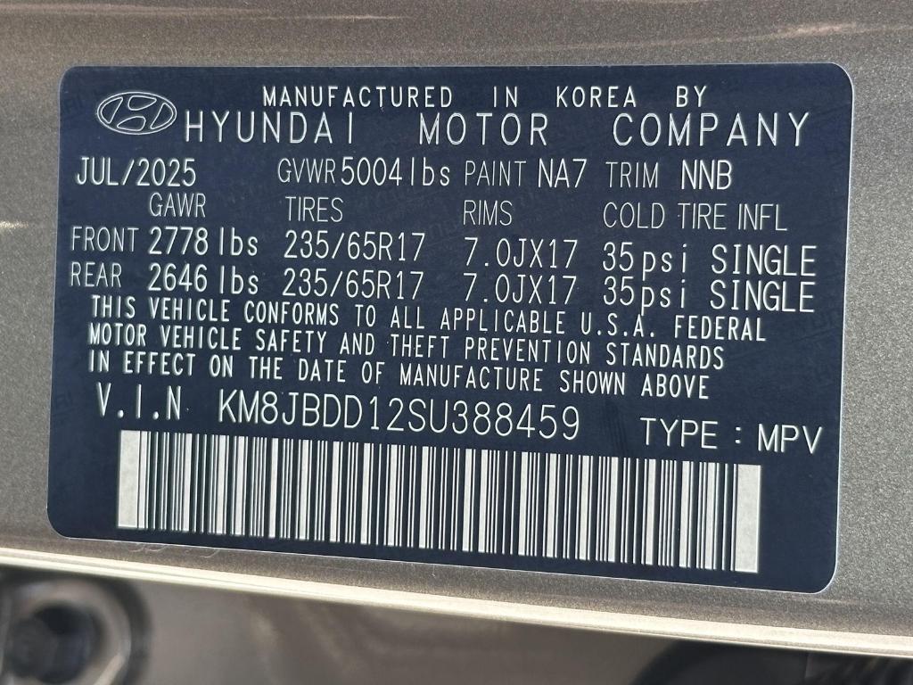 new 2025 Hyundai TUCSON Hybrid car, priced at $35,157