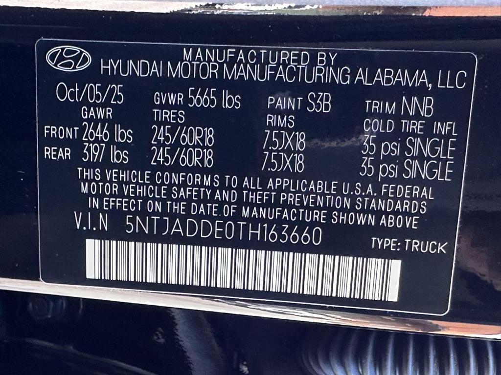 new 2026 Hyundai SANTA CRUZ car, priced at $33,044