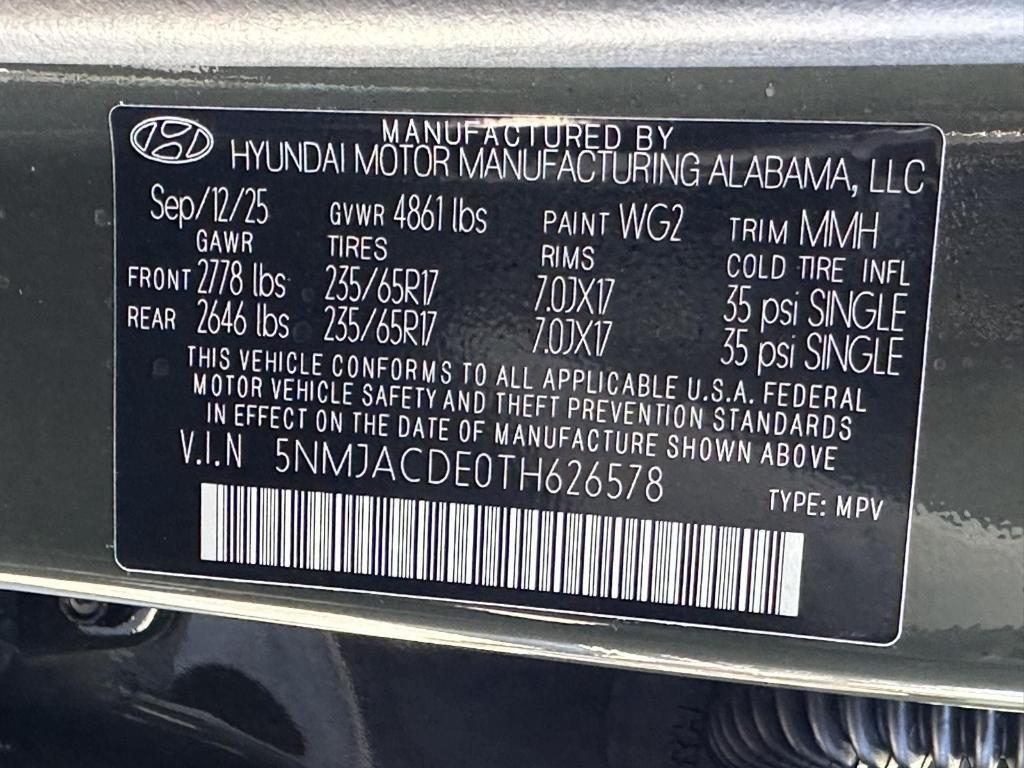 new 2026 Hyundai Tucson car, priced at $32,357