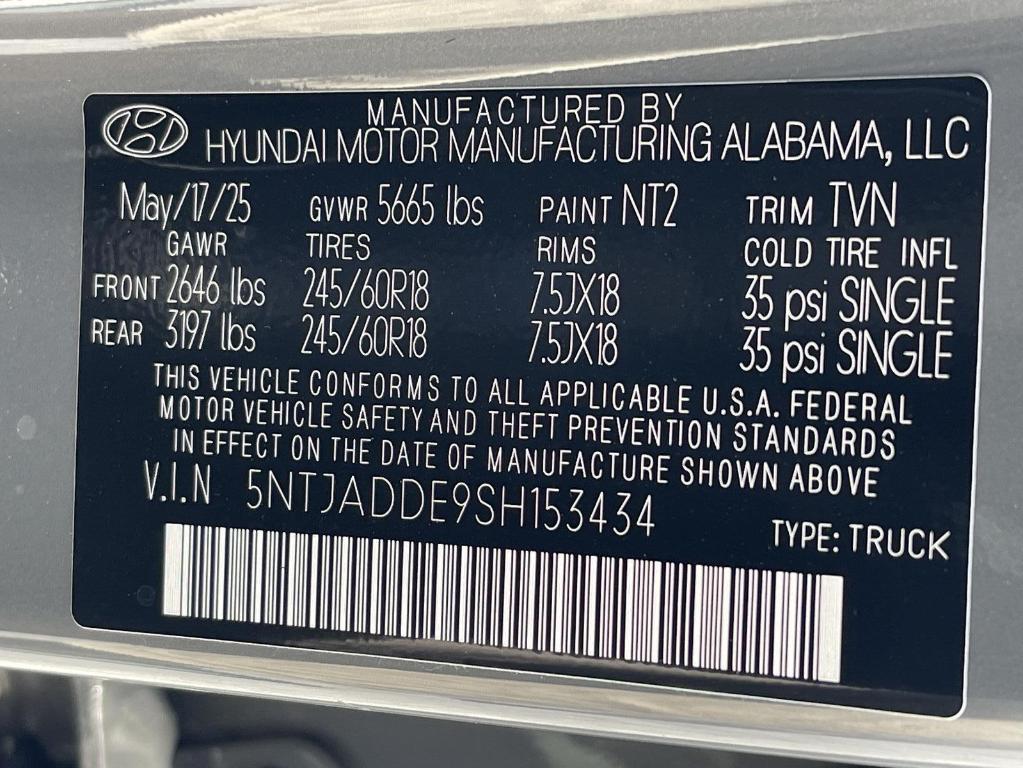 new 2025 Hyundai SANTA CRUZ car, priced at $31,970