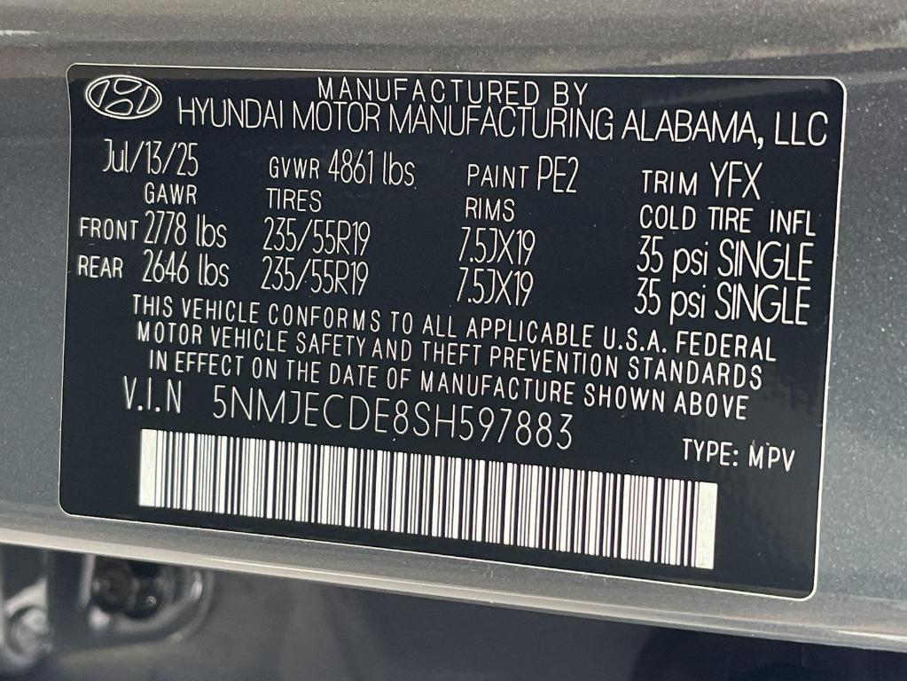 new 2025 Hyundai Tucson car, priced at $41,301