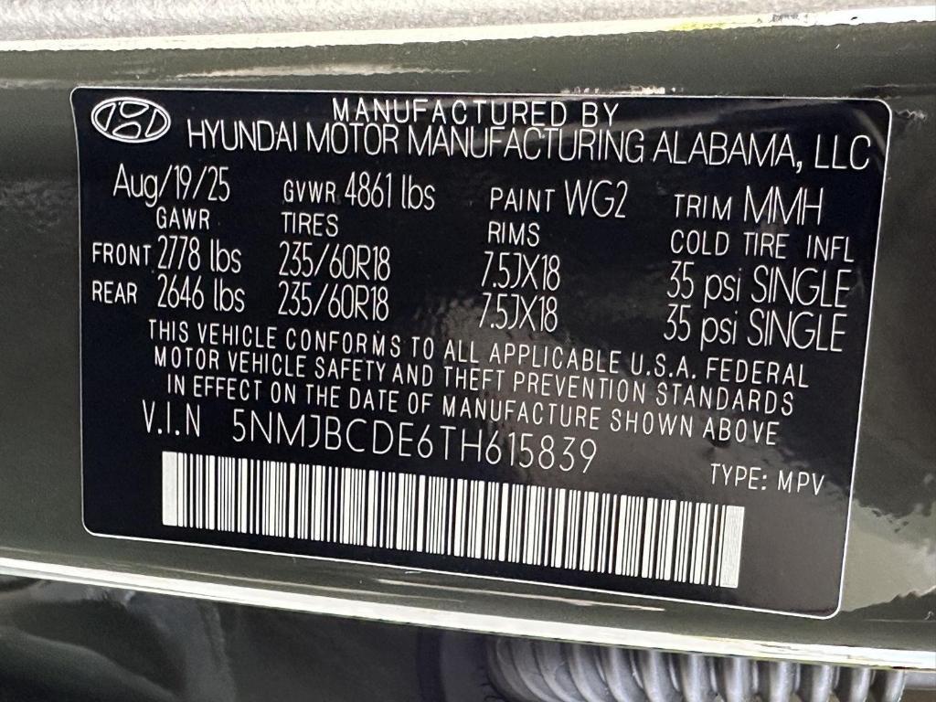 new 2026 Hyundai Tucson car, priced at $33,692