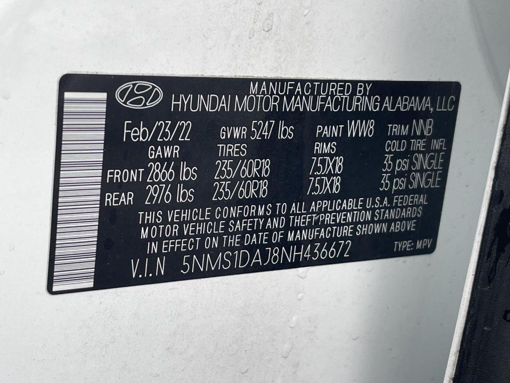 used 2022 Hyundai Santa Fe car